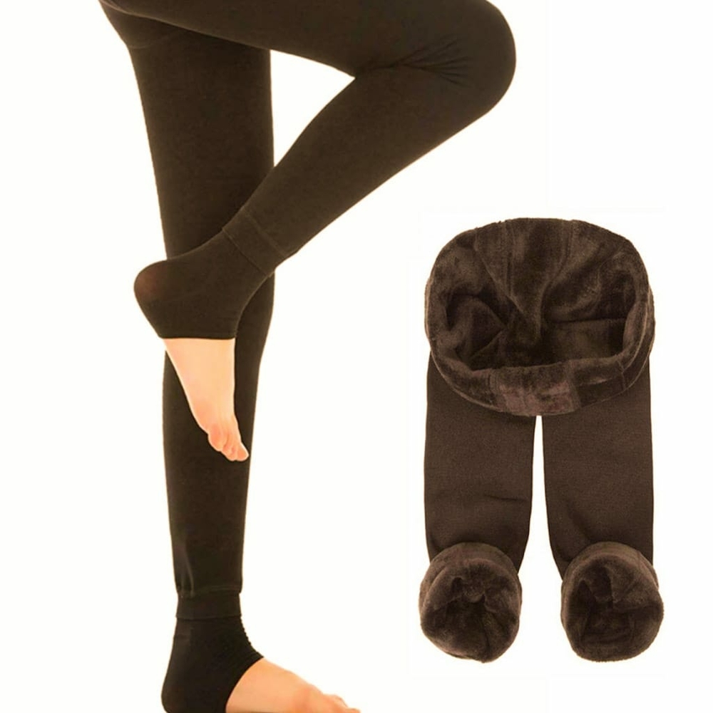 Cozy Fleece Heel Cover Leggings